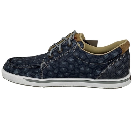 Twisted X NWT Women’s Shoe Hooey Loper Black Leopard Casual Lace Up Size 5.5 - Picture 7 of 12